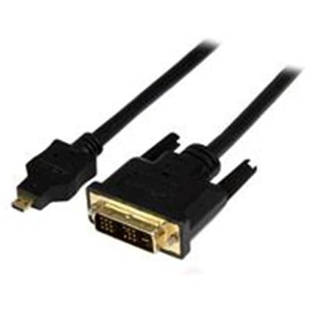Dynamicfunction 1m Micro HDMI to DVI-D Cable Male to Male; Black DY615774